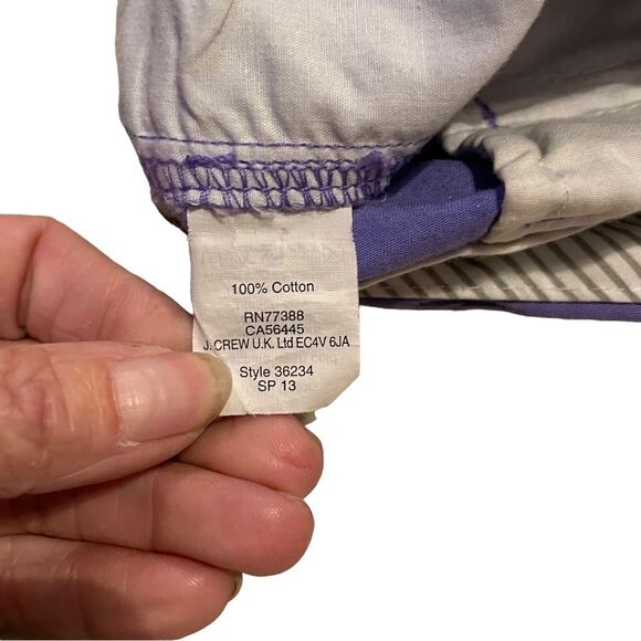 10/$25🦋 J. Crew Purple Broken-In Mid Rise Chino Shorts - Size 4 - Picture 6 of 12